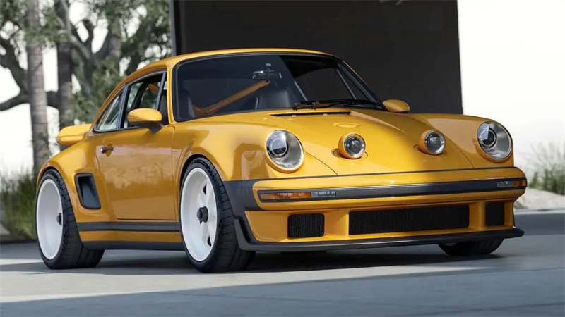Revolucionarna eleganca: Porsche 911 Carrera Coupe, ki ga je premestil pevec z naprednimi LED v žarometih projektorjev in neonskimi žarometi za avtomobile